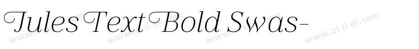 Jules Text Bold Swas字体转换